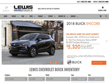 Tablet Screenshot of lewischevroletbuick.com